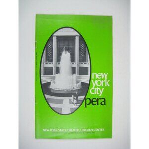 New York City Opera Program 1975 Lincoln Center Esperanza Gallon Juliu Horvath
